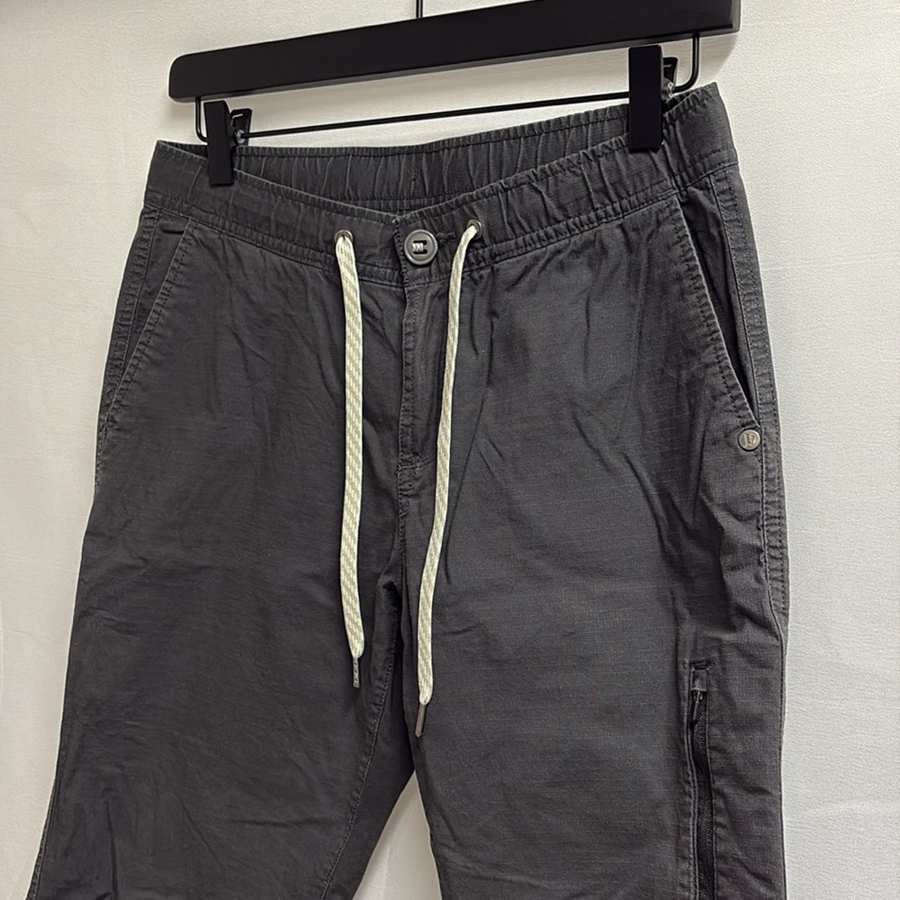 Vuori Ripstop Ankle Pant Charcoal Gary Size Small Large View 4
